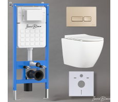 Комплект 3в1 IBERICA BLANCA инсталляция SILENCIO, унитаз BILBAO ALTO белый, кнопка смыва ESTI-R золото матовое (IB001.BLA.234.215) Комплект 3в1 IBERICA BLANCA инсталляция SILENCIO, унитаз BILBAO ALTO белый, кнопка смыва ESTI-R золото матовое (IB001.BLA.234.215)