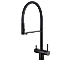 Смеситель для кухни с гибким изливом Grocenberg GB4095BL, черный Смеситель для кухни с гибким изливом Grocenberg GB4095BL, черный