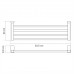Полка WasserKRAFT Leine K-5000 WHITE 5011W белый матовый/хром 