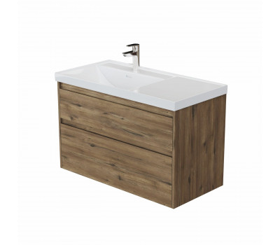 Тумба с раковиной Aquanet Nova Lite 2.0 90 L 2 ящ. цв. дуб рустикальный 00365923 Тумба с раковиной Aquanet Nova Lite 2.0 90 L 2 ящ. цв. дуб рустикальный 00365923