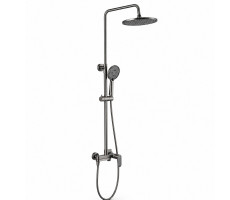 Душевая система FRAP F2485-9, оружейная сталь Душевая система FRAP F2485-9, оружейная сталь