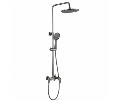 Душевая система FRAP F2485-9, оружейная сталь 