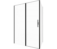 Душевой уголок Allen Brau Priority 140x100 3.31036.BBA + 3.31048.BBA черный браш 