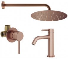 Комплект Plumberia Selection KITXO01RS53 медь брашированная Комплект Plumberia Selection KITXO01RS53 медь брашированная