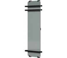 Полотенцесушитель электрический Allen Brau Infinity 140x44 с зеркалом, рейлингом 2.0, черный матовый Полотенцесушитель электрический Allen Brau Infinity 140x44 с зеркалом, рейлингом 2.0, черный матовый