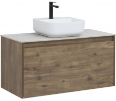 Тумба под раковину Aquanet Nova Lite 100 дуб рустикальный (1 ящик) 