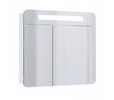 Шкаф-зеркало Onika Неаполь 80 белый, c LED подсветкой 208094 Шкаф-зеркало Onika Неаполь 80 белый, c LED подсветкой 208094