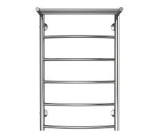 Полотенцесушитель водяной AZARIO VERONA 500/800 с полкой, 5 секций, нижнее/диагональное подключение, 1/2", хром AZ04158P Полотенцесушитель водяной AZARIO VERONA 500/800 с полкой, 5 секций, нижнее/диагональное подключение, 1/2", хром AZ04158P