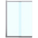 Шторка для ванны Azario MERRIT 80х140  см, AZ-NF6122 800 Easy Clean раздвижная, прозрачное стекло 5 мм, цвет профиля серебро 