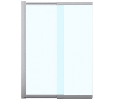 Шторка для ванны Azario MERRIT 80х140  см, AZ-NF6122 800 Easy Clean раздвижная, прозрачное стекло 5 мм, цвет профиля серебро 