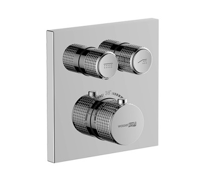Смеситель для ванны и душа WasserKRAFT Dinkel 5800 5848 Thermo Хром 