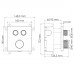 Смеситель для ванны и душа WasserKRAFT Dinkel 5800 5848 Thermo Хром 
