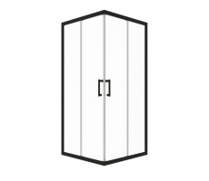 Душевая ширма Фикс-Блэк 100*100, квадрат  Triton pro Щ0000073523 