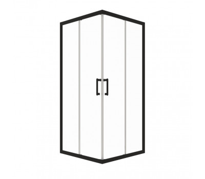 Душевая ширма Фикс-Блэк 100*100, квадрат  Triton pro Щ0000073523 