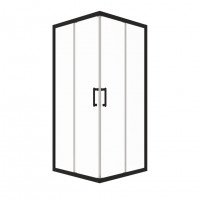 Душевая ширма Фикс-Блэк 100*100, квадрат  Triton pro Щ0000073523 