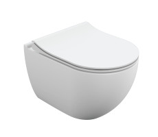 Подвесной унитаз Cersanit BRASKO SMART Clean On DPL EO slim LP 64824 белый 