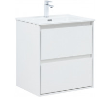 Тумба с раковиной Aquanet Милан (Flash) 60 цв. белый глянец 00340318 Тумба с раковиной Aquanet Милан (Flash) 60 цв. белый глянец 00340318