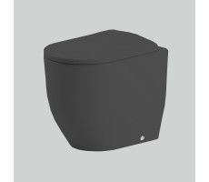 Унитаз напольный приставной Rimless  Artceram Monet MNV002 17 00 Черный матовый 