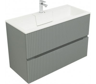 Тумба с раковиной Aquanet Джейн 100 цв.мисти грин (раковина Фортуна) 00332517 Тумба с раковиной Aquanet Джейн 100 цв.мисти грин (раковина Фортуна) 00332517