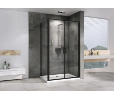 Душевой уголок ABBER Sonnenstrand AG04100BC-S100B черный матовый 