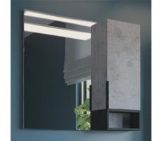 Зеркало-шкаф Comforty Франкфурт 90 бетон светлый 00-00006504 