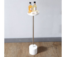 Стойка для ванной комнаты ABBER Stein AS1634 белая матовая  Стойка для ванной комнаты ABBER Stein AS1634 белая матовая