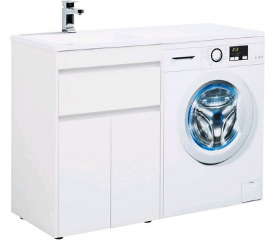 Тумба с раковиной Aquanet Токио 120 L белый (напольная, 1 ящик, 2 дверцы) Тумба с раковиной Aquanet Токио 120 L белый (напольная, 1 ящик, 2 дверцы)