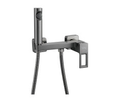 Гигиенический душ со смесителем Raffine F0596T-1, оружейная сталь