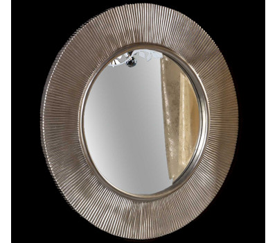 Зеркало SHINE серебро d82 Boheme 528-S (G)