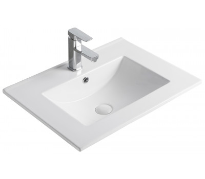 Раковина Gid 9060e 71101 встраиваемая сверху ,белая 