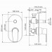 Смеситель для ванны и душа WasserKRAFT Dill 6100 6161 Хром 