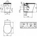 Напольный пристенный унитаз Ideal Standard CONNECT AIR AquaBlade E004201 сидение отдельно
