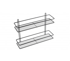 Полка Fixsen прямая двухэтажная черная FX-730B-2 Полка Fixsen прямая двухэтажная черная FX-730B-2