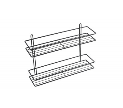 Полка Fixsen прямая двухэтажная черная FX-730B-2 