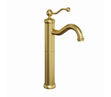 Смеситель для раковины PAINI Duomo без донного клапана, высокий, брашированное золото PVD (PJ) 88PJ205LL Смеситель для раковины PAINI Duomo без донного клапана, высокий, брашированное золото PVD (PJ) 88PJ205LL