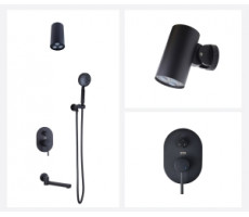 Душевой комплект встраиваемый СКАНДИ 14582-501B черный Bronze de Luxe 