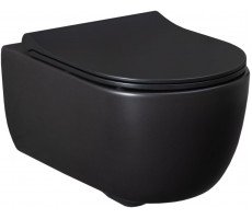 Подвесной унитаз Allen Brau Priority 4.31001.31 черный матовый Подвесной унитаз Allen Brau Priority 4.31001.31 черный матовый