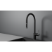 Смеситель для кухни GRANULA GR-8172, ШВАРЦ, С ВЫДВИЖНЫМ ИЗЛИВОМ 