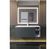 Тумба под раковину для ванной подвесная Uperwood Lotus Premium 100х50х42 см, серая 39340205465 Тумба под раковину для ванной подвесная Uperwood Lotus Premium 100х50х42 см, серая 39340205465