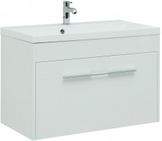 Тумба под раковину Aquanet Августа 90 белый (ручка хром) 