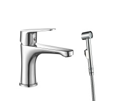 Смеситель для раковины с гигиеническим душем WesnaArt NOVA NOV03-212, хром