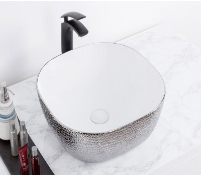 Умывальник CeramaLux D1301H021 серый 