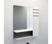 Зеркало-шкаф Comforty Нарва-70-2 белый матовый 