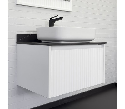 Тумба-умывальник Comforty Марсель-75 белый матовый со столешницей под мрамор Калакатта Блэк c раковиной Comforty T-Y9378 00-00013395 Тумба-умывальник Comforty Марсель-75 белый матовый со столешницей под мрамор Калакатта Блэк c раковиной Comforty T-Y9378 00-00013395