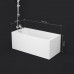 Ванна акриловая 150x70 см AM.PM Gem W93A-150-070W-A Белый 