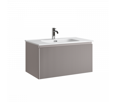 Тумба подвесная SANCOS Snob R 1.0 790х445х406, c одним ящиком оснащенным доводчиками, Doha Soft , арт.SNR1.080SM 