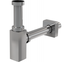 Сифон для раковины Alcadrain DESIGN 32 мм, цельнометаллический, квадратный, хром A401 Сифон для раковины Alcadrain DESIGN 32 мм, цельнометаллический, квадратный, хром A401