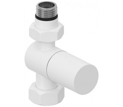 Вентиль Сунержа G 1/2" НР х G 3/4" НГ прямой цилиндр цвет-белый матовый 30-1401-1234 
