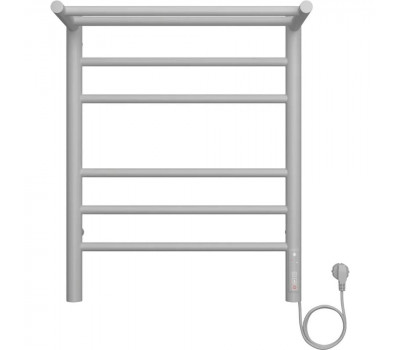 Полотенцесушитель электрический с полкой Terminus Аврора П6 45х60 КС 903, белый матовый 