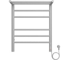 Полотенцесушитель электрический с полкой Terminus Аврора П6 45х60 КС 903, белый матовый 